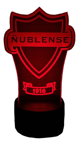 Ñublense Fútbol Lampara Led Ilusion 3d Fanart Club Deportivo