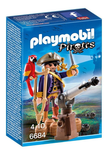 Todobloques Playmobil 6684 Capitán Pirata !!