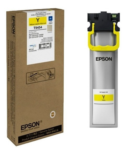 Cartucho Epson Wf 5210 5290 5710 5790 T941 Amarillo Original