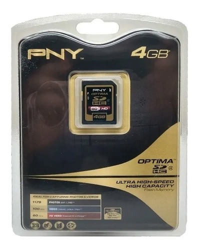 Cartao Memoria Pny 4 Gb Sd Hc P-sdhc4g4-fs Ultra High Speed