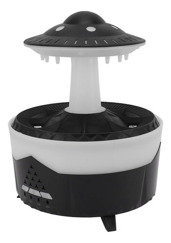 Umidificador Difusor De Nave Espacial Com Gotas De Chuva Led