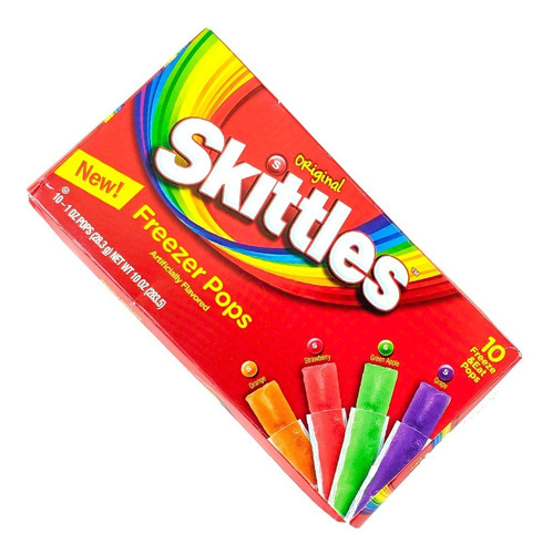 Bolis Skittles 4 Sabores 10 Piezas 