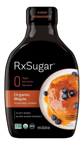 Rx Sugar Organic Maple Syrup 473 Ml