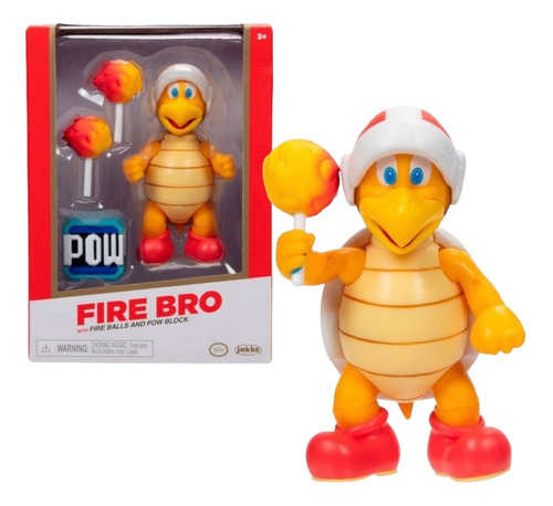 Fire Bro Figura Jakks Pacific Super Mario Bros Original 4 