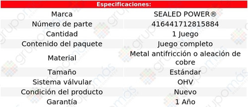 Set Bujes Árbol Levas Std Yukon 15 A 20 Sealed Power