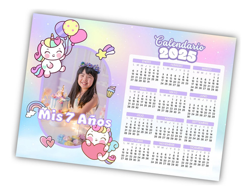 Souvenirs De Calendario Con Foto Y Iman X 40unid, 19x14 Cm