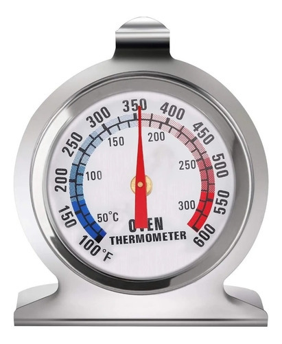 Termometro Para Horno Indicador Temperatura Cocina Acero Toh Color Plateado