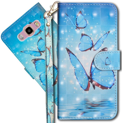 Funda Para Samsung Galaxy J2 Prime - Celeste Mariposas