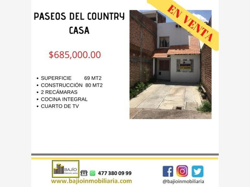 Imagen 1 de 12 de Casa Sola En Venta Paseos Del Country