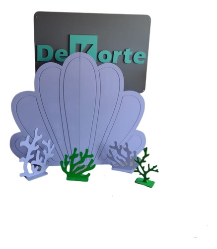 Mampara Decorativa Abatible | Candy Bar | Fiestas | Sirenita