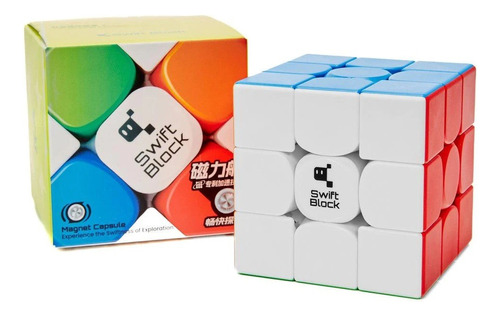 Gan Swift Block Cubo Rubik 3x3 Magnetico Speed Stickerless 