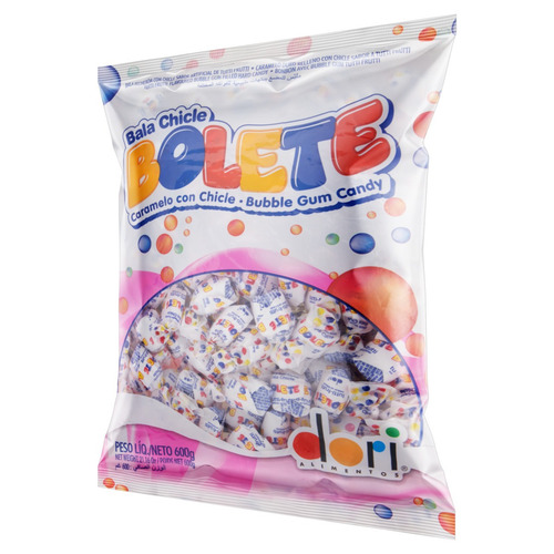 Imagem 2 de 4 de Bala Bolete tutti frutti sem glúten 600 g