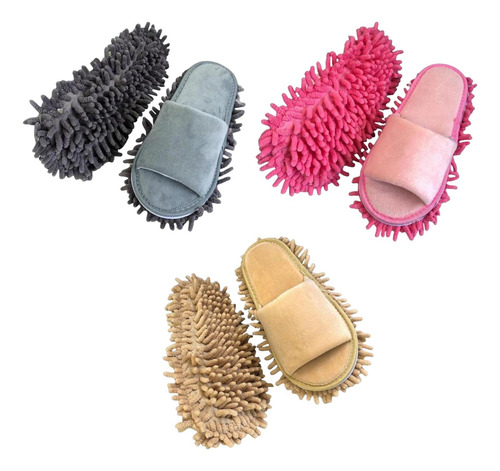 3 Pares De Pantuflas De Trapeador, Calcetines De Trapeador