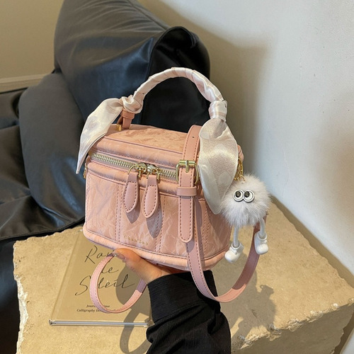 Bolso Pequeño Moderno Para Mujer, Bufanda De Seda Con Cadena