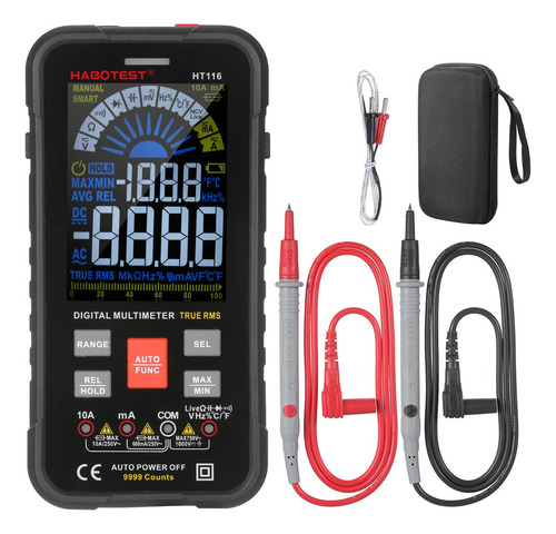 L Multímetro Digital Habotest Ht116 9999 Conta Rms
