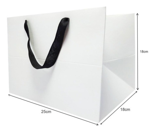 Imagen 3 de 5 de Bolsas De Cartulina 25x18x18cm X 10u Sublimables
