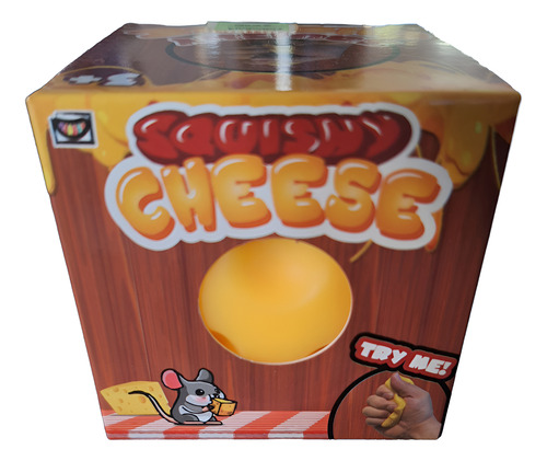 Juguete Squishy Cheese. Fidget Antistress En Forma De Queso