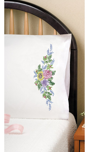 Juego De 2 Fundas De Almohada Estampadas Ramo Floral 51 X 76