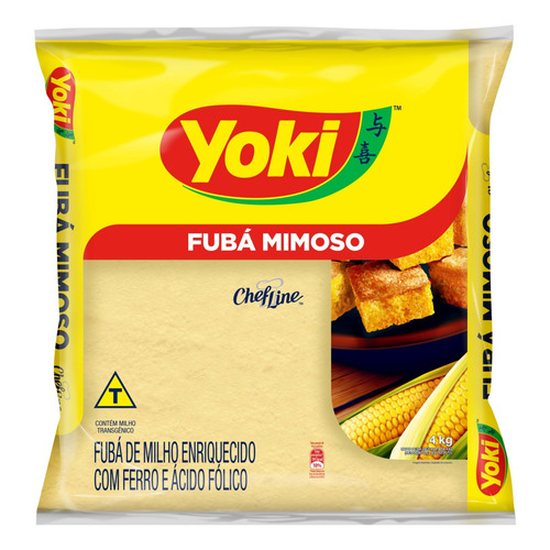 Farinha Yoki Chef Line de fubá milho mimoso 4 kg