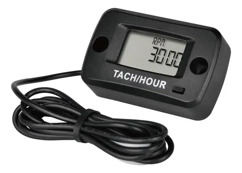 Tacómetro Y Cuentahoras Digital Autoalimentado - Impermeable IP68, Para Motor De Gasolina, Con Alarma De Mantenimiento