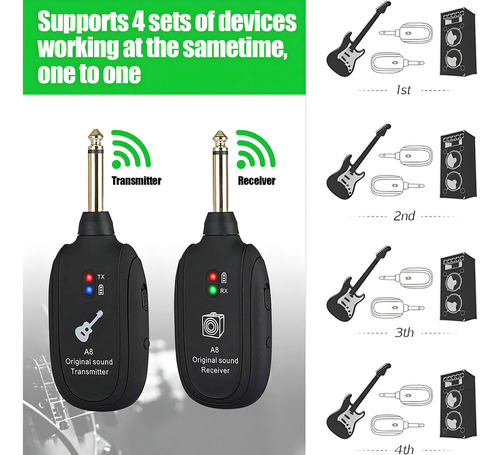 R Awcbbt Sistema Transmisor Y Receptor Inalambrico Guitarra