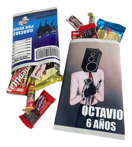 Bolsas Chipbag Personalizadas X 25 Skibidi Toilet
