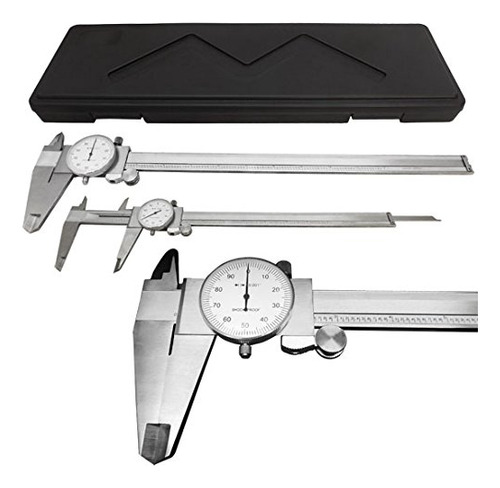 Acero Inoxidable 12  Mecanico Dial Caliper Medida Fuera