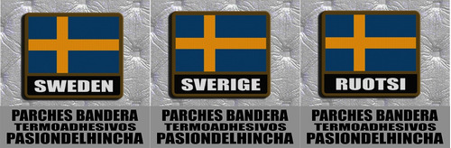 Parche Bandera Con Nombre Suecia