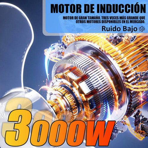 Hidrolavadora Eléctrica Kp580 3000w Con Motor De Inducción Totalmente De Cobre, Hidrolavadora Con Soporte Para Tubería Y Boquilla Multifuncional