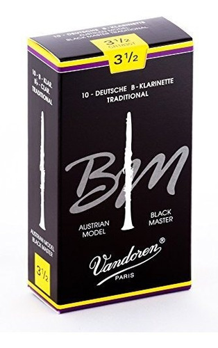 Vandoren Para Clarinete Black Master Tradicionales Cañas Fu