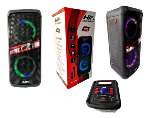 Parlante Torre De Sonido Bluetooth 9000w Cabina Recargable 