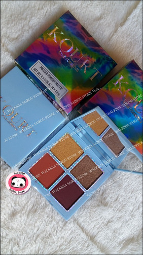 Paleta Kourt X Kylie Modelo Azul 4 Tonos Mixtos