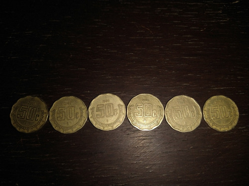 Monedas De 50 Centavos 