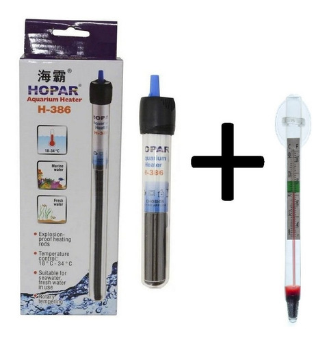 Kit Termostato Hopar H-386 50w 127v + Termômetro