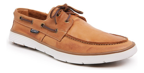 Mocassim Masculino Dockside Top Sider Couro Whisky