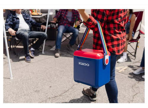 Igloo Tag Along Too Hielera Portatil 11qt(10.40 Lts) Deep Blu/white/racer Red