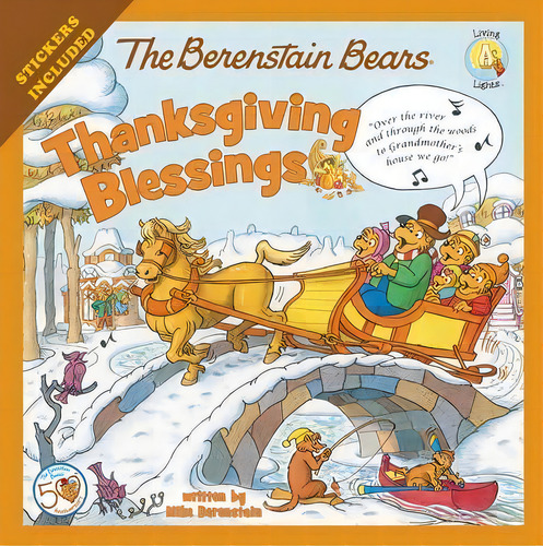 The Berenstain Bears Thanksgiving Blessings : Stickers Included!, De Mike Berenstain. Editorial Zondervan, Tapa Blanda En Inglés