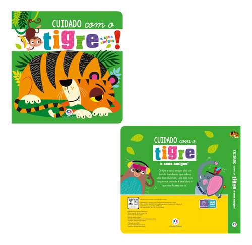 Livro Toque e sinta Cuidado com o tigre e seus amigos Rosie Greening Edição 1 Ano 2020 Português Ciranda Cultural