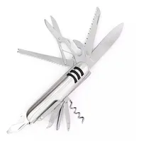 Comprar Cortaplumas Multiuso 9 Usos Acero Inox Navaja Tijera Oferta