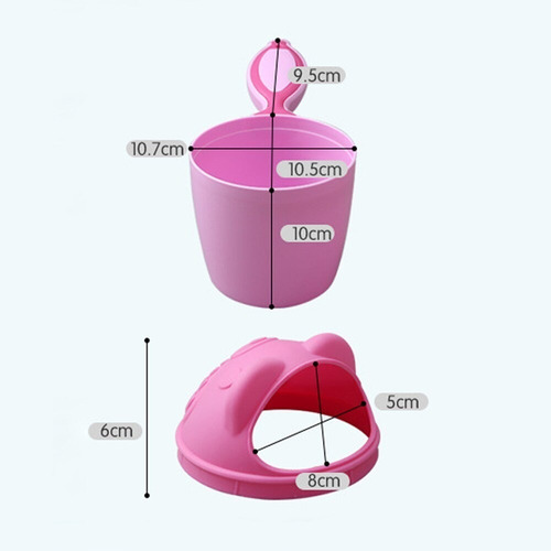 Imagen 7 de 10 de Vaso Divertido Para Enjuague Cascada Ducha Niños Bebes
