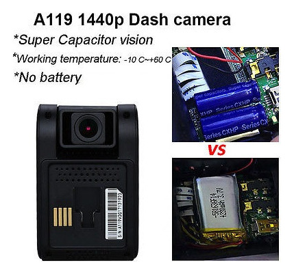 Viofo A119 Condensador Novatek 96660 2k Hd 1440 2 Pantalla