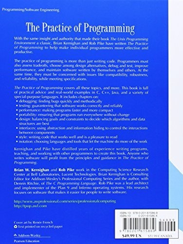 Practice Of Programming, The - Brian Kernighan