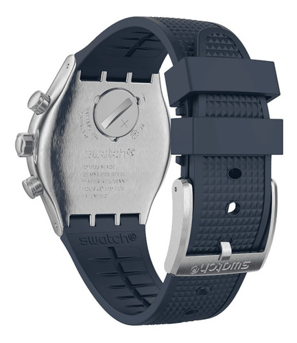 Reloj Swatch Irony Chrono Blue Grid Yvs454 Agente Oficial