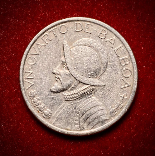 Moneda 1/4 Balboa Panamá 2001 Km 128