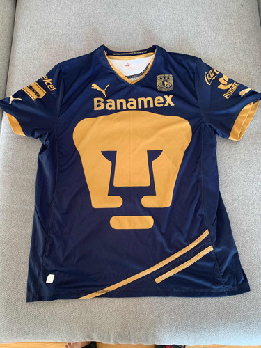 Jersey Pumas Unam 2011 / 12 Azul Y Oro Universidad