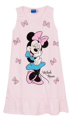 Vestido - Minnie Moño Rosa - Licencia Oficial Disney