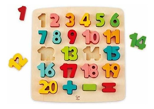 Puzzle Odyssey Toys Hape Número Chunky (10 Piezas), Multicol