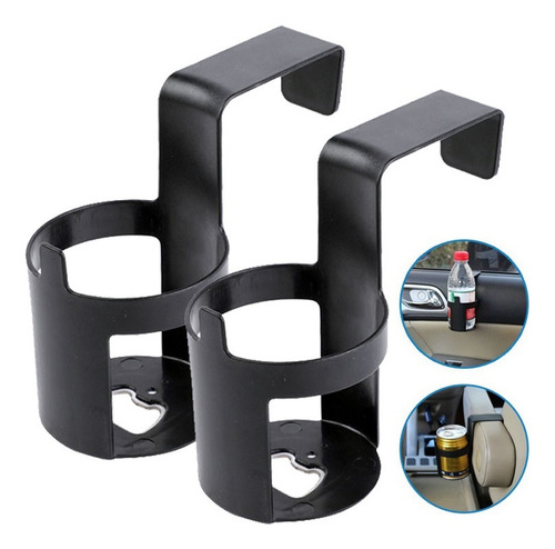 2pcs Soporte De Taza Portátil Para Puerta De Coche Y Camión