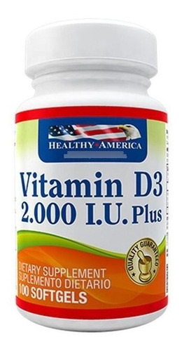 Vitamina D3 X 2000 Iu X 100 Soft - Healthy America