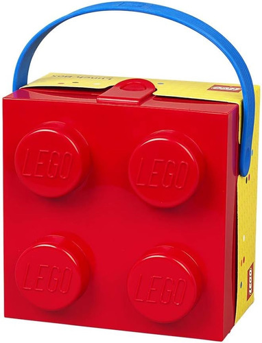 Lego Lonchera Con Asa Color Rojo 4024